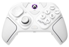 בקר משחק מודולרי אלחוטי צבע לבן Turtle Beach Victrix Pro BFG Reloaded Xbox – מבט קדמי על הבקר הלבן