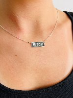 שרשרת BITCH מלבנית