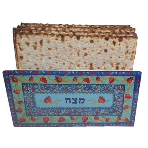 מעמד מצה לפסח ממתכת עיצוב רימונים