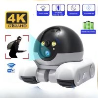 רובוט חכם משולב מצלמת אבטחה אלחוטית WIFI AIOOK 4K (2)