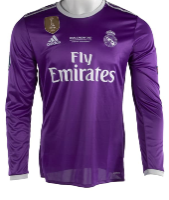 Real Madrid Away Shirt LS Authentic CL Final 2016/17