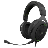 אוזניות גיימינג CORSAIR HS50 PRO STEREO GAMING HEADSET - ירוק