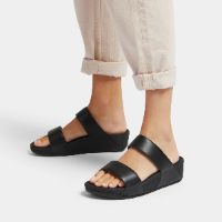 Fit Flop Lulu Adjustable Slides Black כפכפי פיט פלופ לנשים שחור