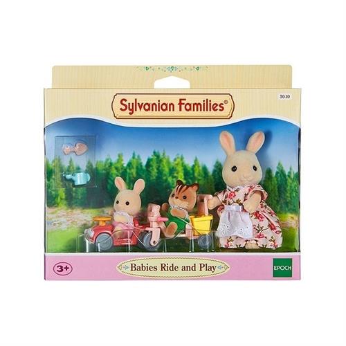 משפ' סילבניאן - ארנבת ותינוקות על בימבות - Sylvanian Families