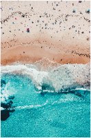 תמונת קנבס לאורך חוף הים ממעוף הציפור "See From Above" |בודדת או לשילוב בקיר גלריה | תמונות לבית