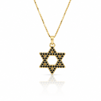 תליון מגן דוד יהלומים לגבר