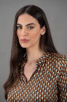 חולצה סנדי חום וינטג'