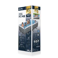 בריכת אולטרה מלבנית pro max steel + פילטר 530 + סולם | 404X201X100 ס"מ| מקט BESTWAY| 56441