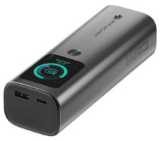 סוללה ניידת Miracase MPB20RC165W – פריט בודד בצבע אפור כהה עם מסך דיגיטלי וחיבורי USB קדמיים