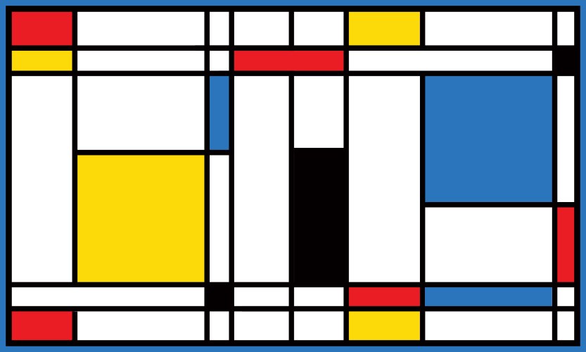 שטיח ויניל מונדריאן TIVA