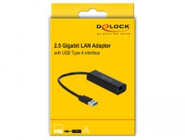 מתאם רשת Delock Adapter USB 3.1 Type-A male to 2.5 Gigabit LAN