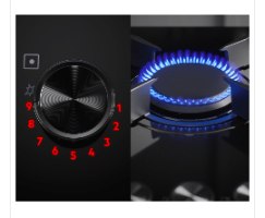 כיריים אינדוקציה משולבות גז 90 ס”מ AEG א.א.ג דגם – HDB95623NB