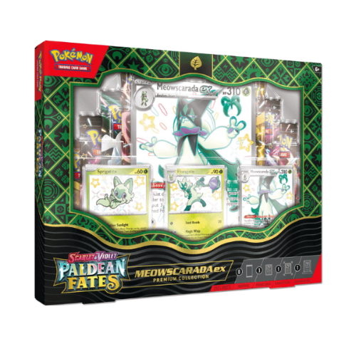 Pokemon TCG: Paldean Fates ex Premium Collection-Meowscarada קלפי פוקימון מארז מקוריים
