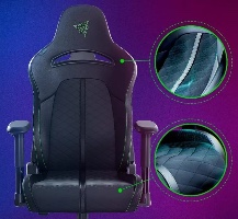 כיסא Razer Enki X בצבע שחור עם ריפוד פרימיום לנוחות ארוכה