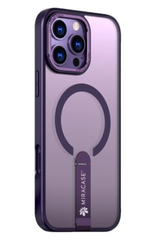 קייס לטלפון נייד מירקייס דגם Mirastand עבור iPhone 16 Pro סגול