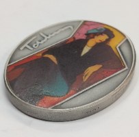 טרקאי, הרהורים- שנת 2000, מדליה כסף/999 אובלית, 60x48 מ"מ, סדרה "נשים באמנות" החברה הממשלתית למדליות