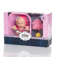 בובה לולה תינוקת 20 ס"מ עם ערכת מקלחת