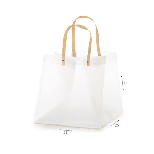 שקית PVC ידיות חומות 25*25*25 ס"מ