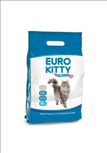 יורו קיטי 10 ק"ג חול מתגבש לחתול - EURO KITTY CLUMPING CAT LITTER 10KG
