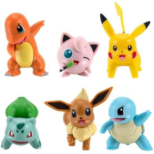סט 6 דמויות פוקימון Battle Figure Multi Pack
