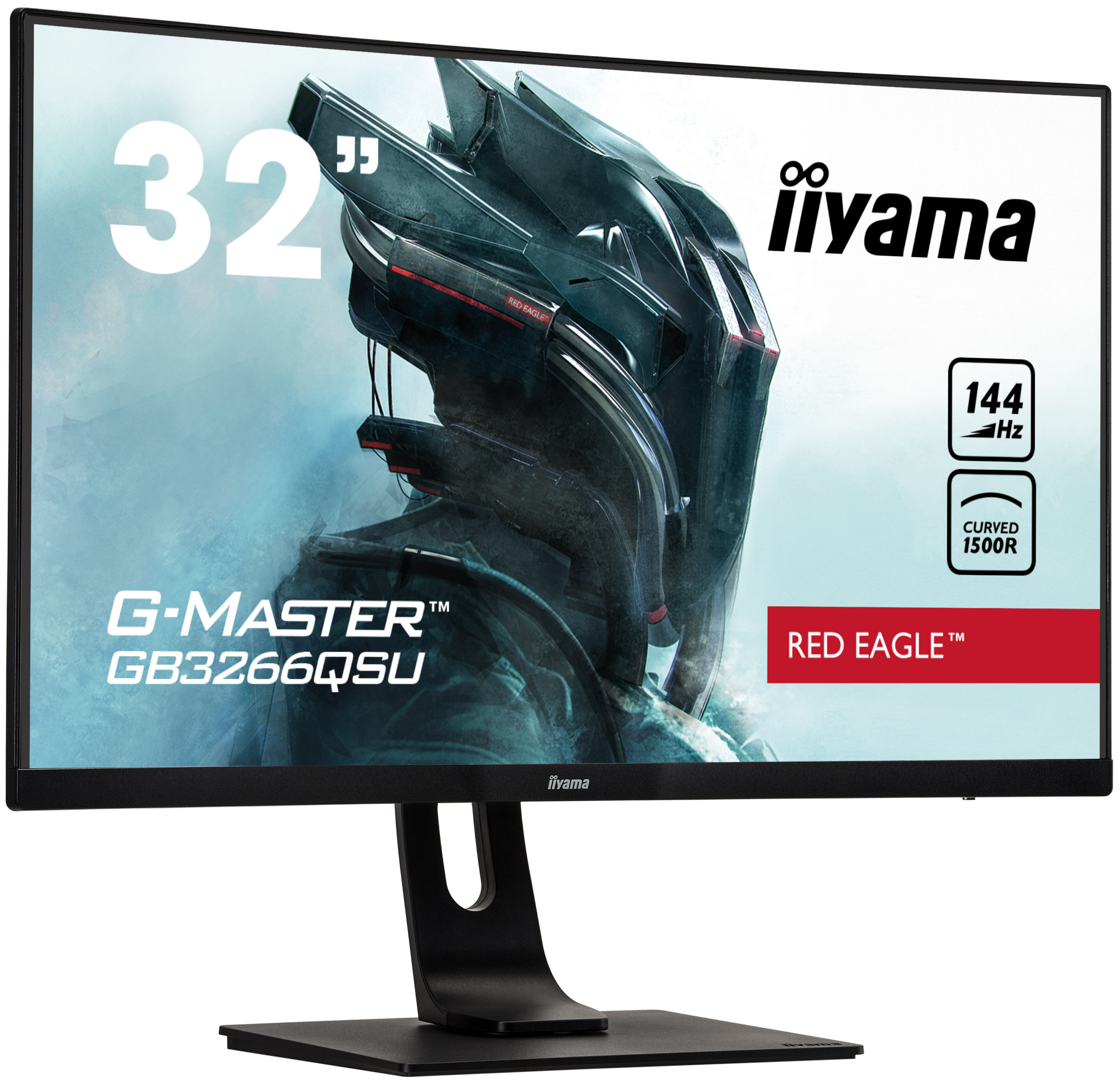 מסך מחשב קעור לגיימינג IIYAMA 31.5" G-Master VA WQHD 144Hz 1ms 1800R