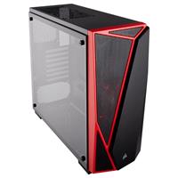 Corsair Carbide SPEC-04 Tempered Glass Mid-Tower Gaming Case Black/Red