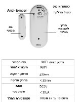 חיישן תזוזה WIFI חכם רב שימושי