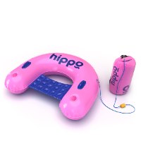 מזרון כיסא ים עם עוגן Hippo -  ורוד