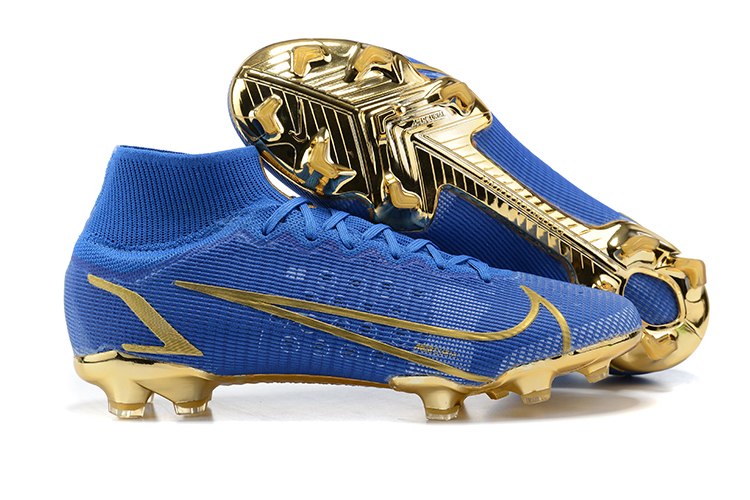 נעלי כדורגל Nike Mercurial Superfly 8 Elite FG כחול זהב