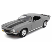 דגם מכונית שברולט קמרו - Maisto 1971 Chevrolet Camaro gray 1:18