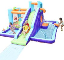מתנפח מים עם מגלשה ומנהרת זחילה W83024 מבית Doctor Dolphin
