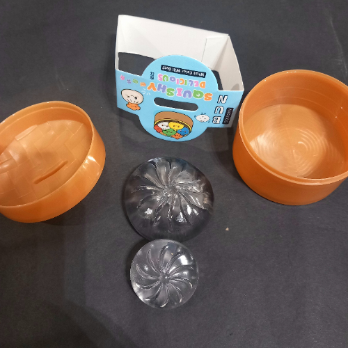 סקווישי  נידו 2 דונאטס דאמפלינג דביק שקוף בקופסה - Squishy Nido 2 Donuts Dumpling AB2064A