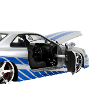 ג'אדה מהיר ועצבני - ניסאן ג'י טי אר - 1:24 (Jada Toys Fast & Furious Brian’s Nissan GT-R (BNR35