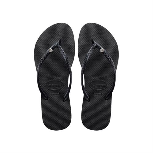 Havaianas Slim Crystal Glamour- שחור