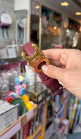 חגורת עור סלין בורדו דקה