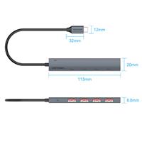 מתאם Vention USB-C to 4xUSB-A USB-C HUB
