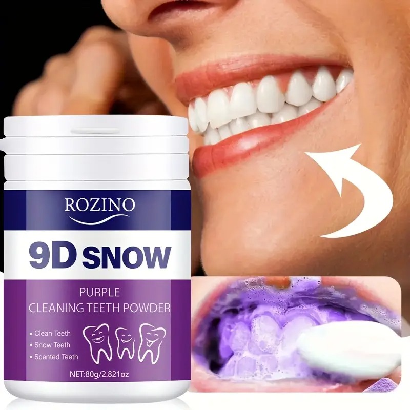 אבקה להלבנת השיניים 9D