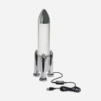 מנורת אווירה מחליפה צבעים 34 ס"מ טיל Rocket - מארז לא מושלם