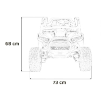 רכב שטח XMX גלגלי EVA 24V מפואר