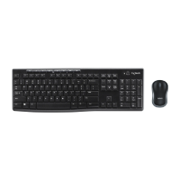 מקלדת ועכבר אלחוטיים Logitech MK270 צבע שחור