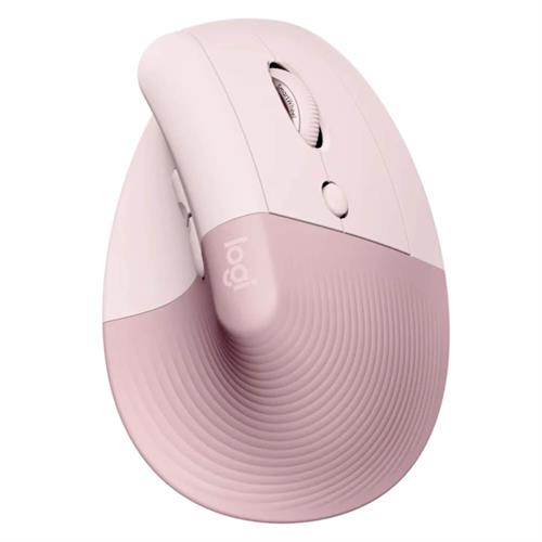 עכבר ארגונומי אלחוטי Logitech Lift Vertical צבע ורוד
