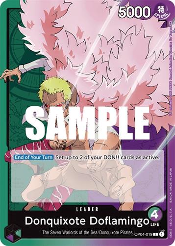 קלף בודד וואן פיס one piece - donquixote doflamingo - Kingdoms Of The New Era - op04-019
