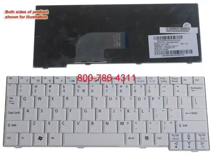 החלפת מקלדת למחשב נייד אייסר Acer Aspire One white
