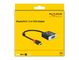 כבל מתאם פסיבי Delock Passive DisplayPort 1.2 Adapter to VGA