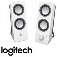 רמקולים למחשב בצבע לבן ושחור Logitech Z200 2.0