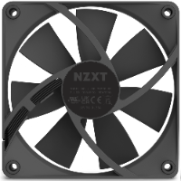 מאורר למארז NZXT F120P 120MM STATIC PRESSURE BLACK FAN