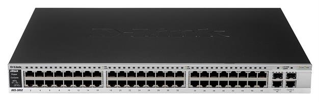 Switch 48-Port 10/100 + 2 x Giga ports + 2 Combo SFP/Giga ports, Full L3 Managed