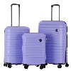 סגול - סט 3 מזוודות בנטון 10663 Benaton Suitcase Vanille