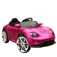 רכב ממונע 6V פורשה + מוט דחיפה