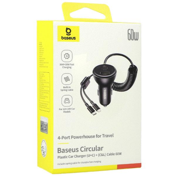 מטען 60w לרכב baseus -ב99 שח בלבד מחיר הטוב בארץ